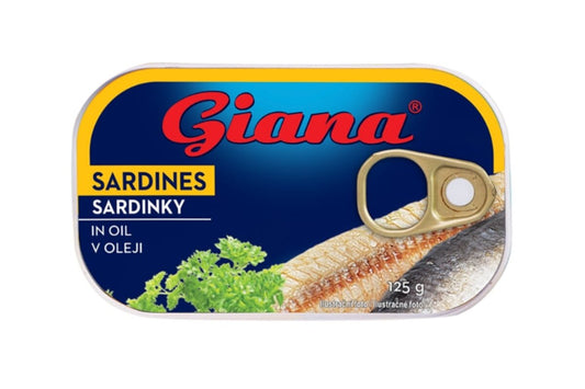 Sardinky v rastlinnom oleji 125 g  6-5